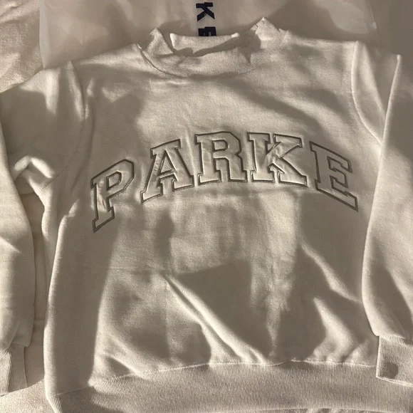 Parker Heather Gray Mockneck Sweater S/M - Picture 4 of 5